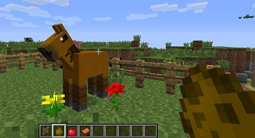 Image: Wild horse and spawn egg